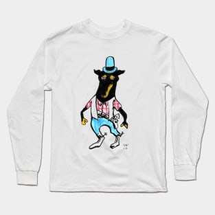 Doberman Cowboy Long Sleeve T-Shirt